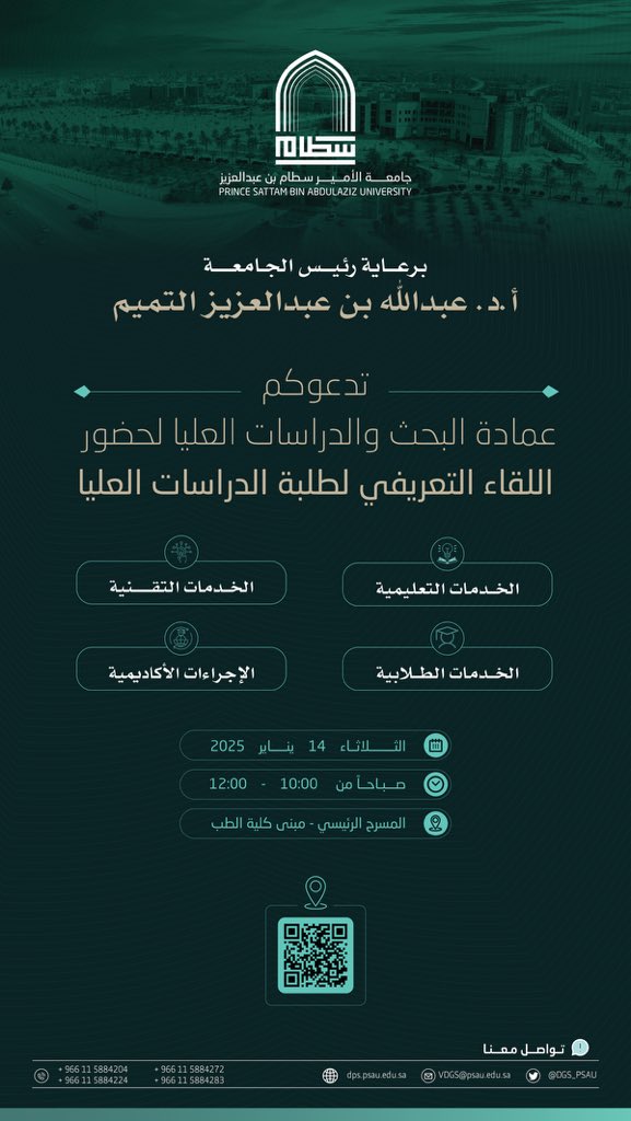 اللقاء التعريفي لطلبة الدراسات العليا