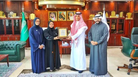تهانينا لفريق كُلية هندسة وعلوم الحاسب على حصوله على المركز الأول في هاكاثون الذكاء الاصطناعي لدمج البيانات في المجال الطبي، والذي نظمته سدايا بالتعاون مع جامعة ستانفورد الأمريكية، نتمنى لهم المزيد من النجاح والتفوق.