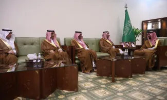محافظ الخرج يستقبل رئيس جامعة الأمير سطام