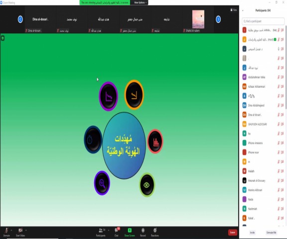 ندوة بعنوان(( كيف نعزز الهوية الوطنية)) بكلية السليل 