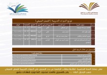 دورات في عمادة السنة التحضيرية لطلاب