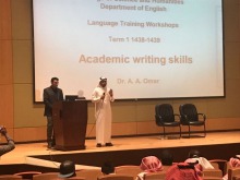 كلية العلوم والدراسات الإنسانية بالخرج تعقد ورشة عمل بعنوان ( Aademic Writing Skills) 