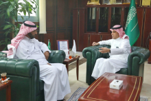 رئيس جامعة الأمير سطام بن عبدالعزيز يستقبل مدير الإدارة العامة لمكافحة المخدرات بمحافظة الخرج