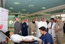 التحضيرية ومستشفى القوات المسلحة يدشنان حملة (قطرة دم تنقذ حياة) إهداءً لجنودنا البواسل في الحد الجنوبي.