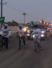 فريق ( دراجي ) كليات وادي الدواسر يستقبل الرحالة فهد اليحيي